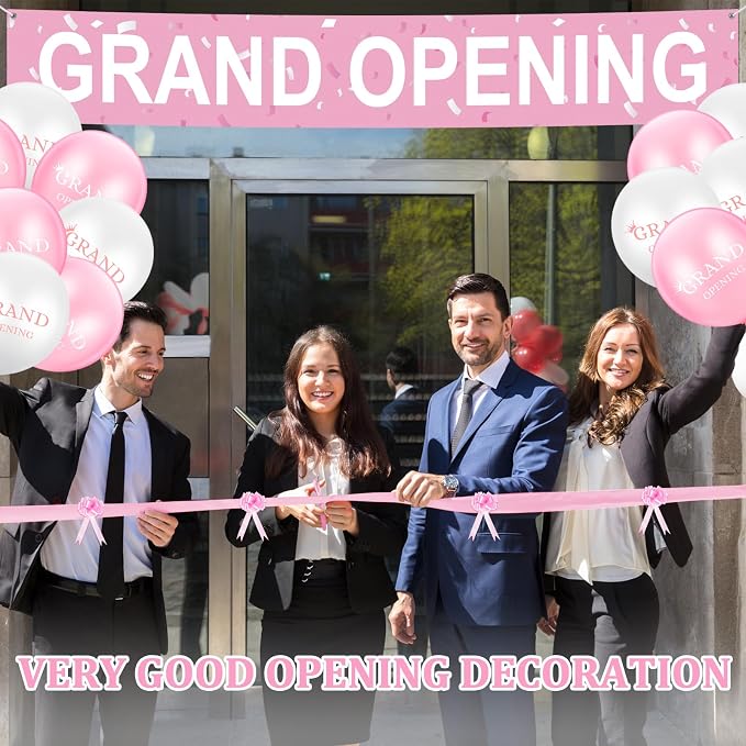 Grand Opening Ribbon Cutting Ceremony Kit Grand Opening Banner Decorations - Image 5