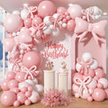 Pink Bow Balloon Garland Arch Kit by Unknown
