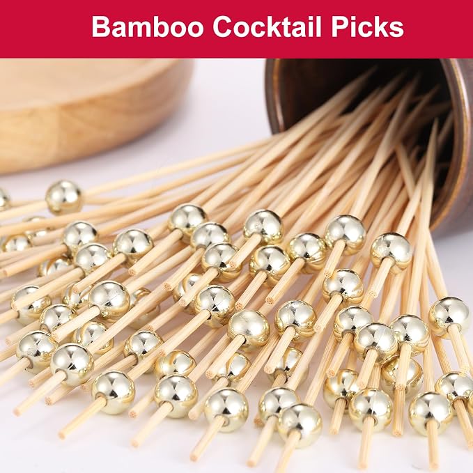 1000Pcs Cocktail Picks, Fancy Toothpicks - Image 2