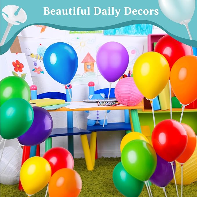 PP OPOUNT 320 PCS Balloon Sticks, 12.6 inches Plastic Balloons Sticks | Balloon - Image 5