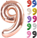 Rose Gold Number 9 Balloon 40 Inch by IWERP