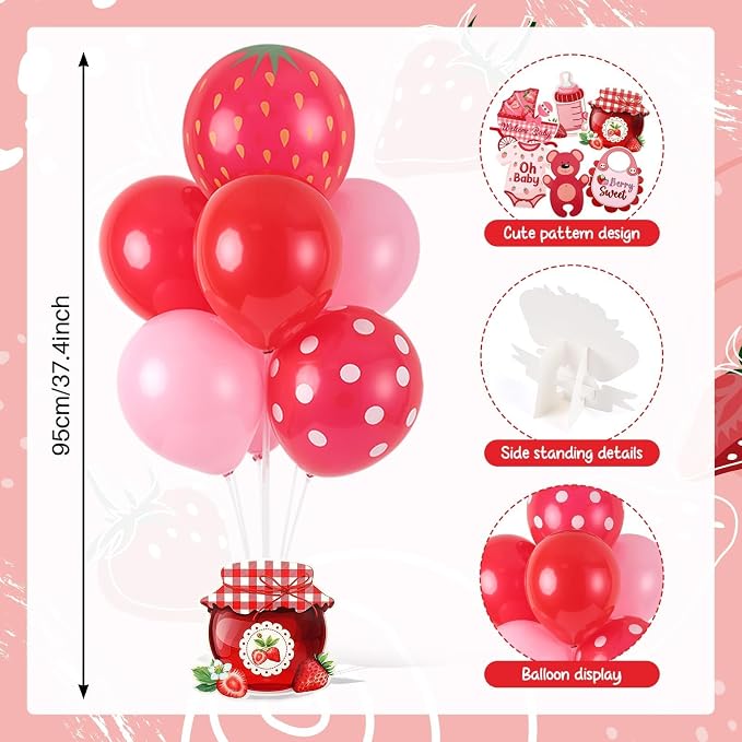 6 Sets Strawberry Balloon Stand Kit - Image 4