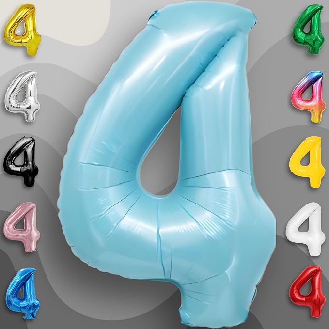 Black Number 0 to 9 Mylar Balloon 40 Inch - Image 5