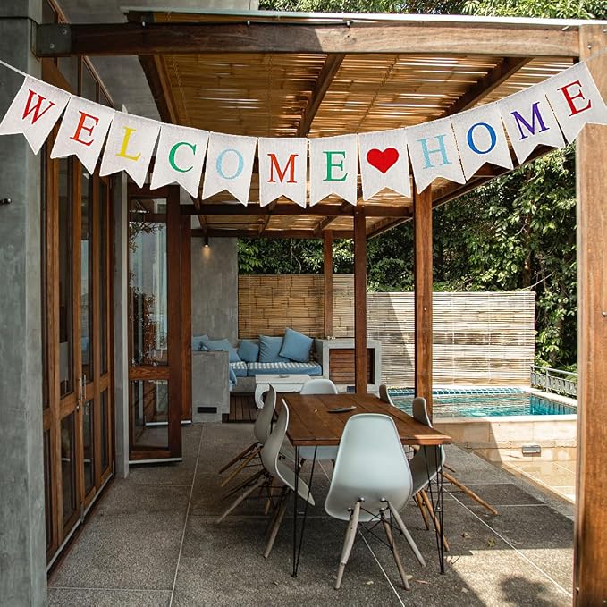Burlap Welcome Home Decoration - Image 4