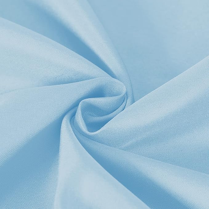 Cupuamon Square Tablecloth 90x90 inch Washable Polyester Fabric Table Cloth for Wedding Party Dining Banquet Decoration（90x90,Blue Mist）