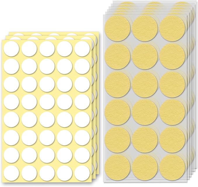 120Pcs Clear Adhesive Dots & Masking Tapes, 20mm/0.79" Sticky Double Sided Dots by Unknown