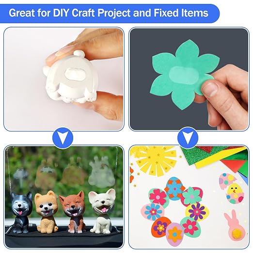 JANYUN 280 Pcs Mounting Putty, Double Sided Sticky Dots Adhesive Tack | Clear - Image 4