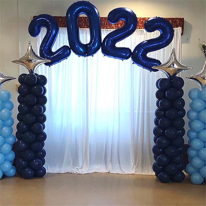 40" Balloon Number 2 Navy Blue, Large Dark Blue Foil Number Balloons Set 0-9 - Image 4