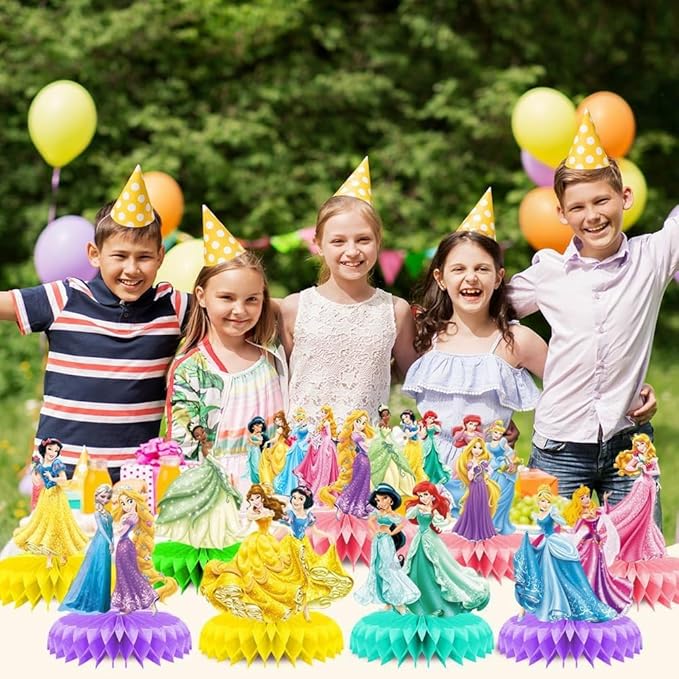 For Disne Princess Birthday Party Supplies, Double Sided Table Decorations - Image 5