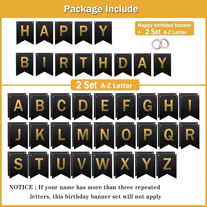 Custom Birthday Banner With Name, Make Your Own Happy Birthday Bunting - Image 2