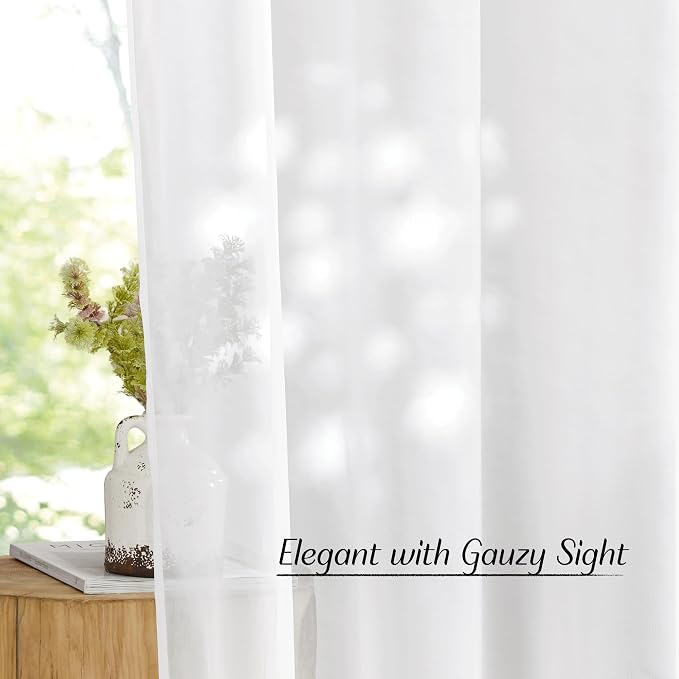 NICETOWN Sheer Curtain Panels Grommet - Image 5