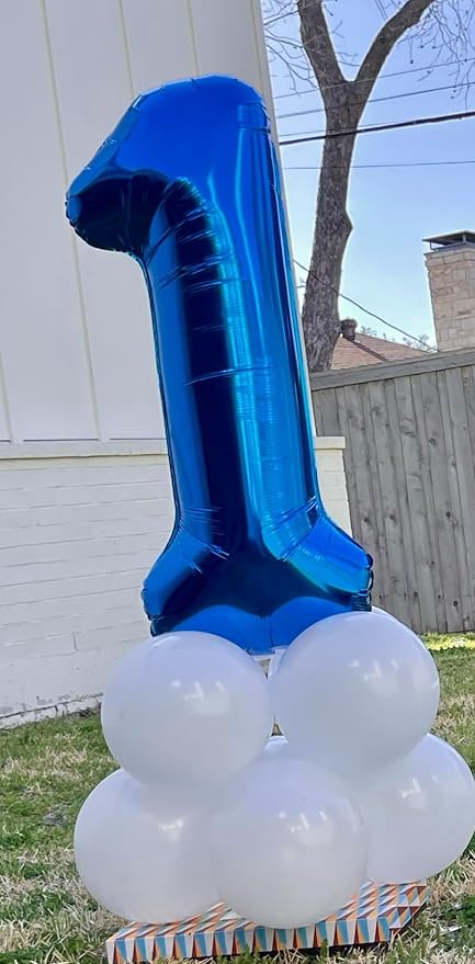 Number 1 Balloon 40 Inch, Inflation Straw & Self-Sealing, Leak-Proof Aluminum - Image 4