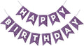 Hooqict Purple Happy Birthday Banner Garland Sign by Hooqict