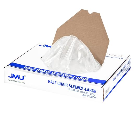 JMU 200Pcs Disposable Dental Half Chair Covers 32" x 32" Chair Clear Sleeve - Image 8