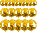 PartyWoo Metallic Gold Large Giant Foil 4D Balloons 20pcs Different Sizes | 22 by PartyWoo