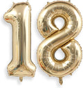 AULE 40 Inch Light Gold 18 Balloon Number Foil 0-9 Birthday Big Numbers | by AULE