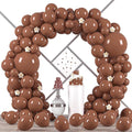 Voircoloria 90pcs Coffee Balloons Garland Arch Kit, 18 12 10 5 Inch | by Voircoloria