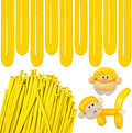 Yellow 260 Long Skinny Twisting Animal Balloons, Rainbow Balloons by ZBYDNG