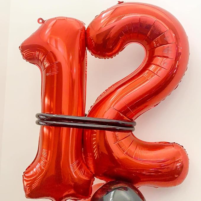 40 Inch Red 27 Balloons Giant Number 27 Balloons Red 27 Birthday Balloons 27th - Image 5