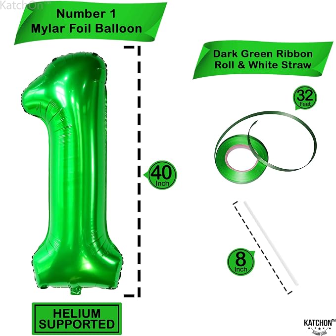 KatchOn Reusable Foil Number 1 Balloons - Image 2