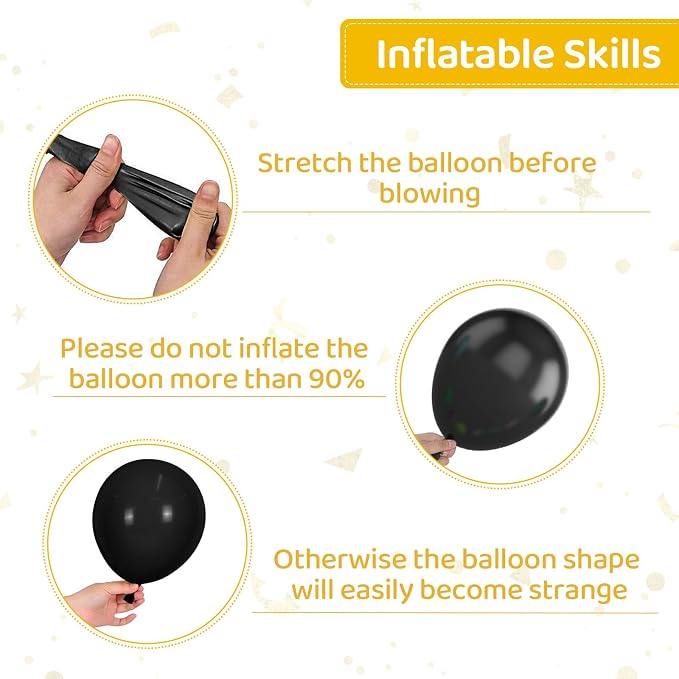 Happy New Year Balloons, New Year Printed Confetti Ballons - Image 3