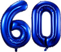 Navy Blue 60 Balloon Numbers, 40 Inch Dark Blue 60 Birthday Balloons Large Foil by BBPOOL