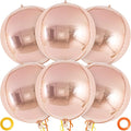 Metallic Champagne Balloons, 22 Inch Large Sphere Round Balloons by AIQINHU