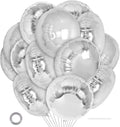 20 Pcs Silver Round Shaped Balloons, 18 Inch Round Foil Balloon, Giant Round by YOTHORN