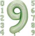 Sage Green 9 Number Balloon, Olive Green 9 Balloons 40 Inch Large Helium Foil by BBPOOL