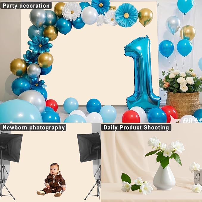 Cream Photography Backdrop for Photoshoot, 10x10 FT | Versatile Studio Photo - Image 4