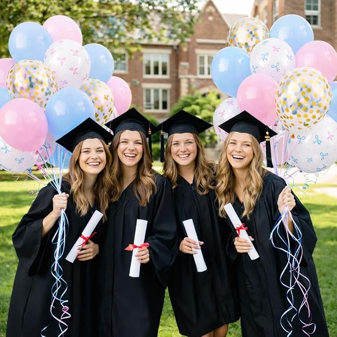 Pink and Blue Balloons 80 Pack 12 Inch Gender Reveal Balloons Arch Kit - Image 6