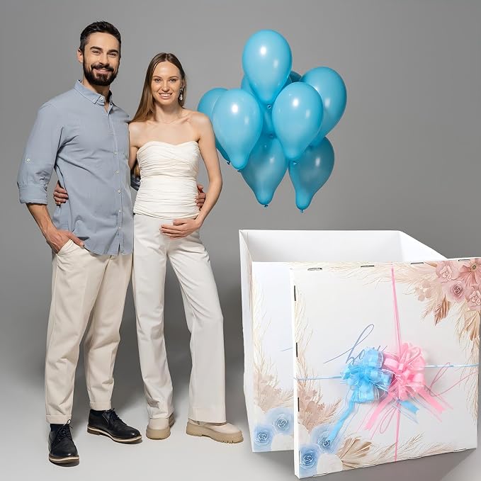 AmazingSpark 28in Giant Gender Reveal Gift Box - Image 5