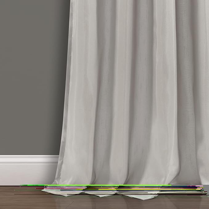 Lush Decor Night Sky Window Curtain Panel, Single 42"W x 95"L Yellow & Gray - Image 4