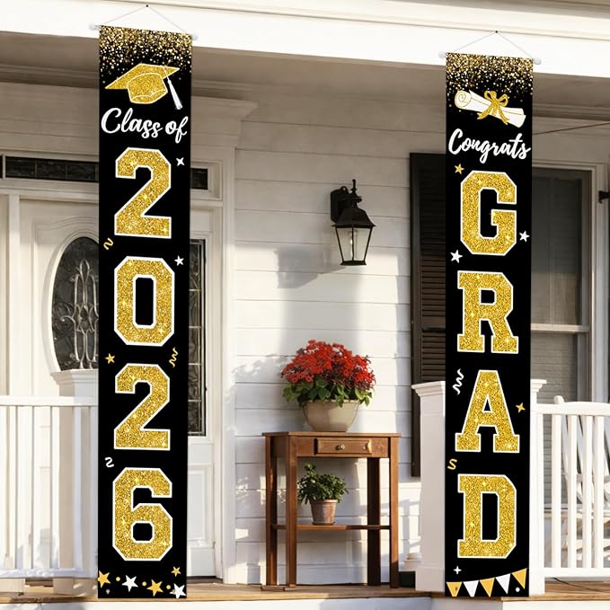 Graduation Decorations 2026, Graduation Banner Class of 2026, Congrats Grad - Image 7