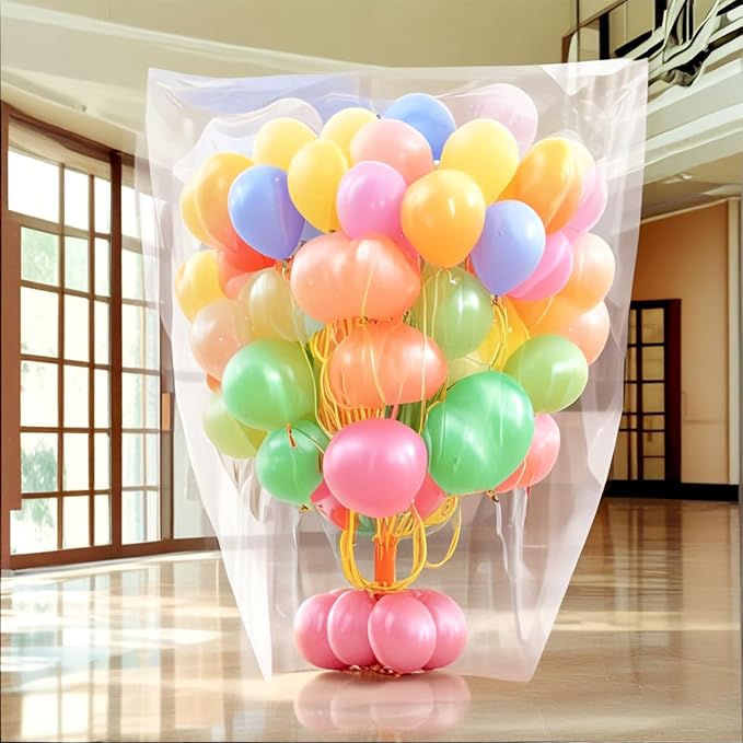2 Pack Balloon Bags 98 x 59 Inch Big Plastic Balloon Storage Bag Large Balloon - Image 4