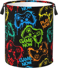 Colorful Silhouettes Game Joystick Laundry Hamper Bag by Unknown