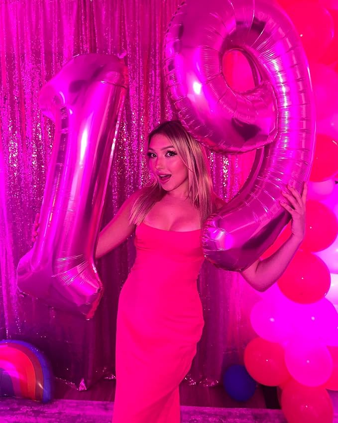 Hot Pink 6 Balloon - Image 9