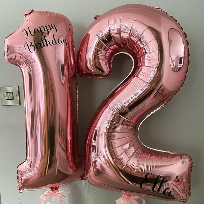 Rose Gold 0 Number Balloons, 40 Inch Big 0 Balloon Numbers Rose Gold 0 Foil - Image 7