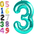 Happy Birthday Balloon 40 Inch Blue-Green 2 Balloon by Argthjy