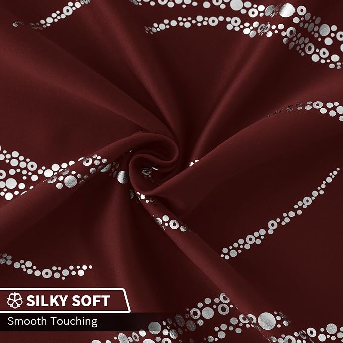 Yakamok Burgundy Blackout Curtains - Image 5