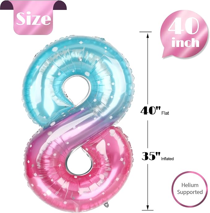 StarrySky Number 8 Balloon 40 Inch - Image 5