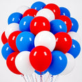 Voircoloria 66pcs Red White Blue Latex Party Balloons, 12inch | by Voircoloria