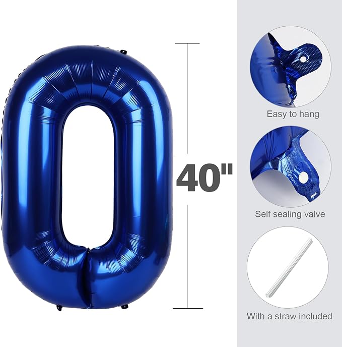 Number Balloons Blue 5 Balloon 40 inch - Image 5