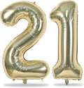 Champagne Gold 21st Birthday Balloons by Lingqiang
