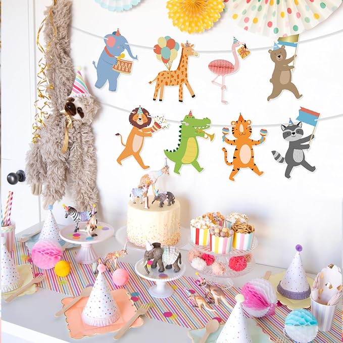 Carnival Animals Banner Circus Party Animal Garland Animals Performers Banner - Image 5