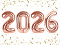 2026 Balloon 40 inch Rose Gold Number Balloons by Enyeopd