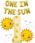 1st Birthday Sunshine Balloon Set, Number 1 Sun Party Decorations | DIY number by Unknown