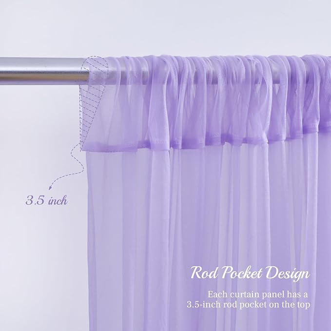 10x10ft Purple Tulle Backdrop Curtain - Image 6