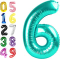 Happy Birthday Balloon 40 Inch Blue-Green 5 Balloon by Argthjy