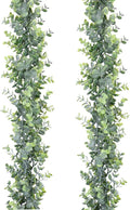 Faux Eucalyptus Garland Plant, 2 Pack Artificial Vines Hanging Eucalyptus by DearHouse